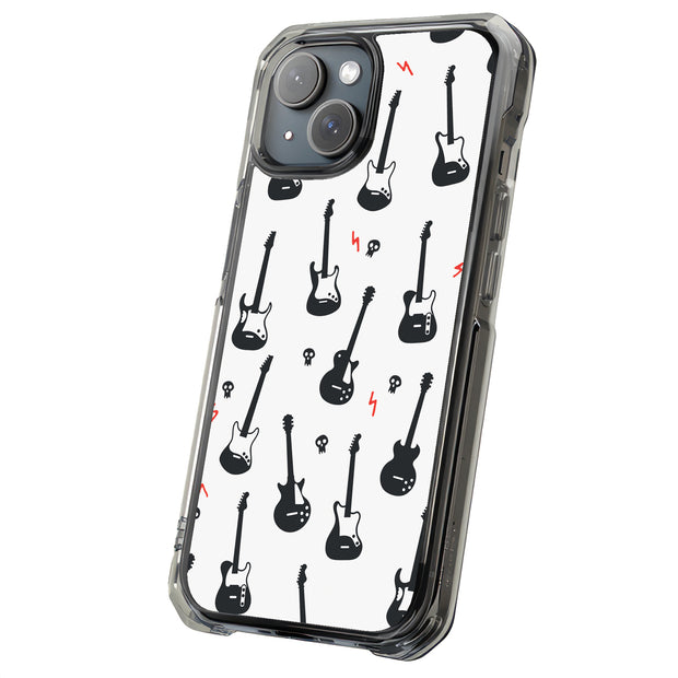 Rock Guitar Tough Cases For Apple iPhone (17, 16, 15, 14, 13, 12, 11, X, SE, 8, 7/ Air, Plus, Pro, Max, Mini, XR, XS), Print in USA