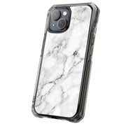 White Marble Tough Cases For Apple iPhone (17, 16, 15, 14, 13, 12, 11, X, SE, 8, 7/ Air, Plus, Pro, Max, Mini, XR, XS), Print in USA