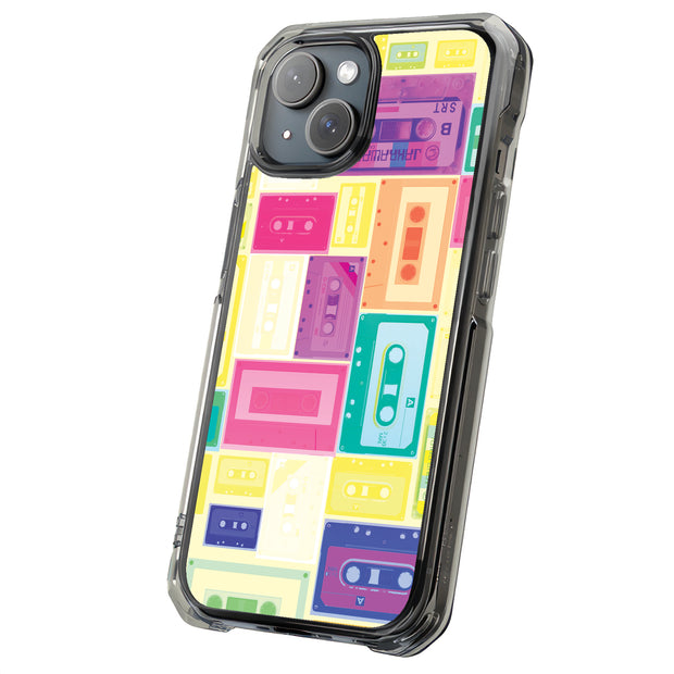 Cassette Tough Cases For Apple iPhone (17, 16, 15, 14, 13, 12, 11, X, SE, 8, 7/ Air, Plus, Pro, Max, Mini, XR, XS), Print in USA