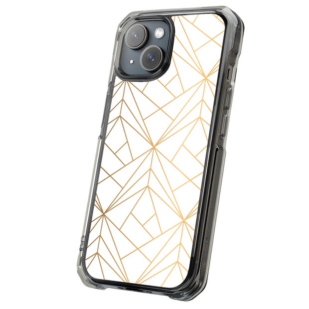 Golden Pattern Tough Cases For Apple iPhone (17, 16, 15, 14, 13, 12, 11, X, SE, 8, 7/ Air, Plus, Pro, Max, Mini, XR, XS), Print in USA