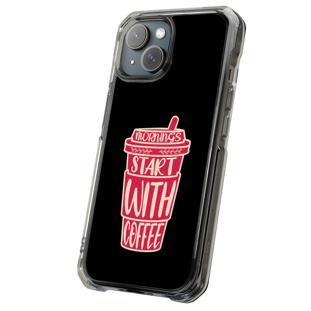 Start Coffee Tough Cases For Apple iPhone (17, 16, 15, 14, 13, 12, 11, X, SE, 8, 7/ Air, Plus, Pro, Max, Mini, XR, XS), Print in USA