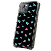 Dinosaurs Shape Tough Cases For Apple iPhone (17, 16, 15, 14, 13, 12, 11, X, SE, 8, 7/ Air, Plus, Pro, Max, Mini, XR, XS), Print in USA