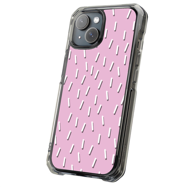 Confetti Pink Tough Cases For Apple iPhone (17, 16, 15, 14, 13, 12, 11, X, SE, 8, 7/ Air, Plus, Pro, Max, Mini, XR, XS), Print in USA