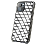 Blk White Grid Tough Cases For Apple iPhone (17, 16, 15, 14, 13, 12, 11, X, SE, 8, 7/ Air, Plus, Pro, Max, Mini, XR, XS), Print in USA