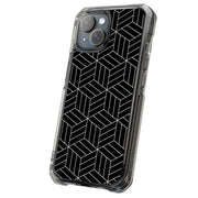 Blk Wht Box Tough Cases For Apple iPhone (17, 16, 15, 14, 13, 12, 11, X, SE, 8, 7/ Air, Plus, Pro, Max, Mini, XR, XS), Print in USA