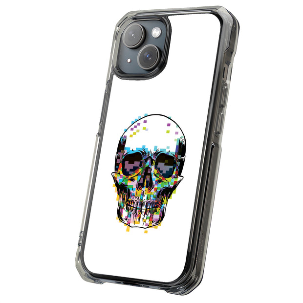 Pixel Skull Tough Cases For Apple iPhone (17, 16, 15, 14, 13, 12, 11, X, SE, 8, 7/ Air, Plus, Pro, Max, Mini, XR, XS), Print in USA