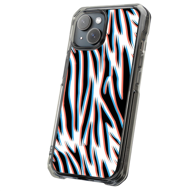 3D Zebra 3 Tough Cases For Apple iPhone (17, 16, 15, 14, 13, 12, 11, X, SE, 8, 7/ Air, Plus, Pro, Max, Mini, XR, XS), Print in USA