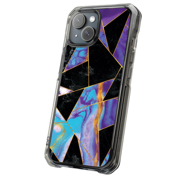 Purple Marble Tough Cases For Apple iPhone (17, 16, 15, 14, 13, 12, 11, X, SE, 8, 7/ Air, Plus, Pro, Max, Mini, XR, XS), Print in USA