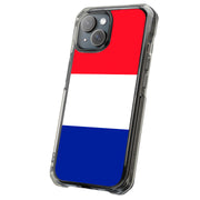 Flag France Tough Cases For Apple iPhone (17, 16, 15, 14, 13, 12, 11, X, SE, 8, 7/ Air, Plus, Pro, Max, Mini, XR, XS), Print in USA
