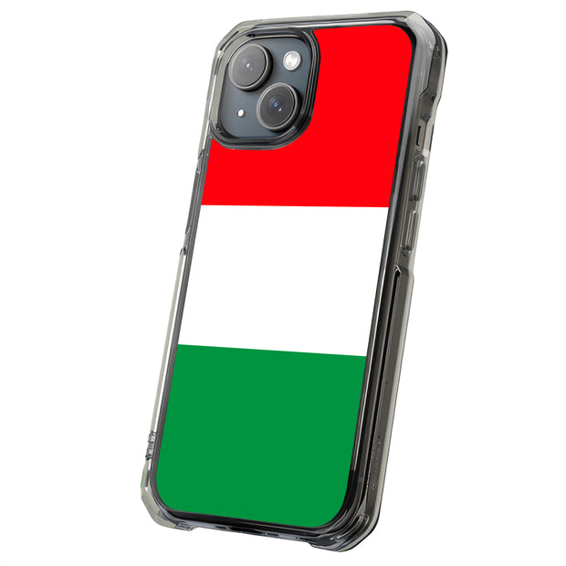 Flag Italy Tough Cases For Apple iPhone (17, 16, 15, 14, 13, 12, 11, X, SE, 8, 7/ Air, Plus, Pro, Max, Mini, XR, XS), Print in USA