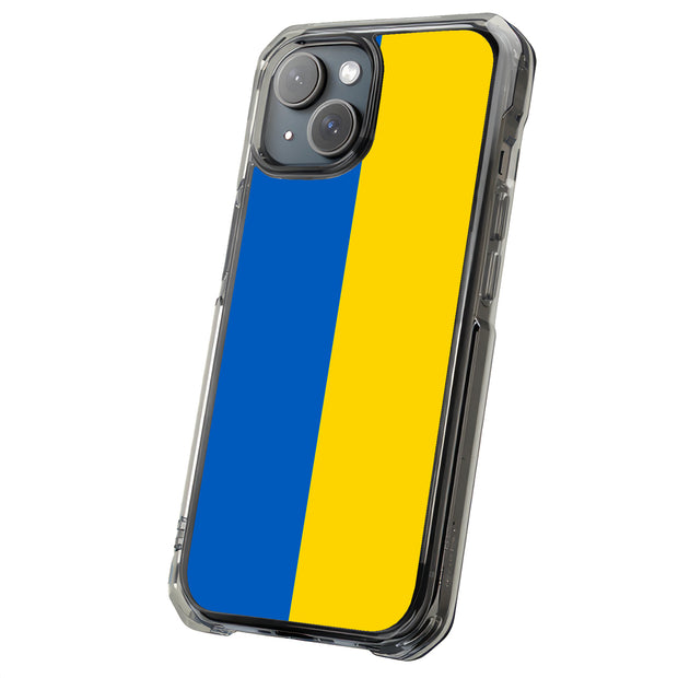 Flag Ukraine Tough Cases For Apple iPhone (17, 16, 15, 14, 13, 12, 11, X, SE, 8, 7/ Air, Plus, Pro, Max, Mini, XR, XS), Print in USA