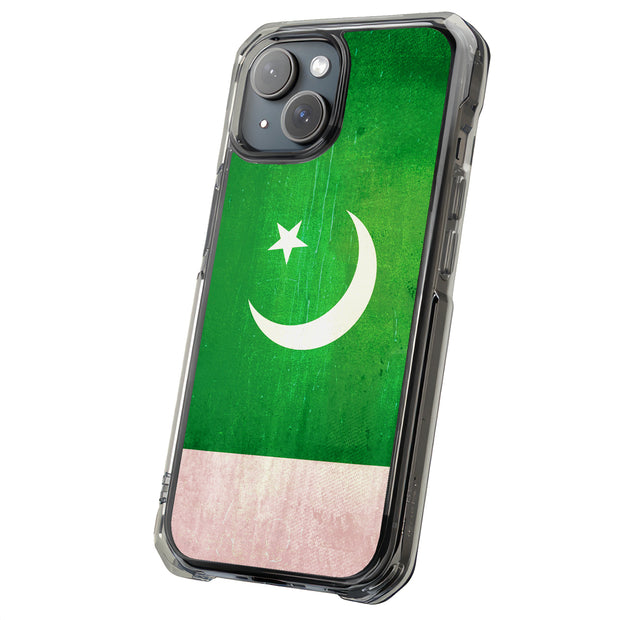Pakistan Flag Tough Cases For Apple iPhone (17, 16, 15, 14, 13, 12, 11, X, SE, 8, 7/ Air, Plus, Pro, Max, Mini, XR, XS), Print in USA