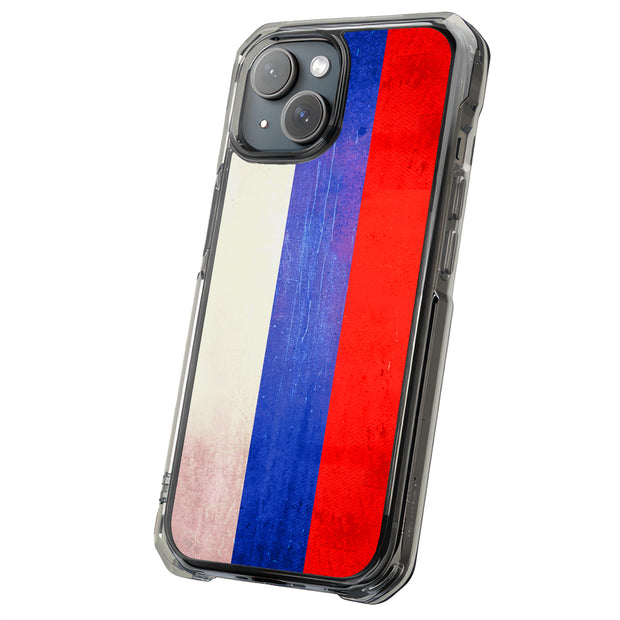 Old Flag Russia Tough Cases For Apple iPhone (17, 16, 15, 14, 13, 12, 11, X, SE, 8, 7/ Air, Plus, Pro, Max, Mini, XR, XS), Print in USA