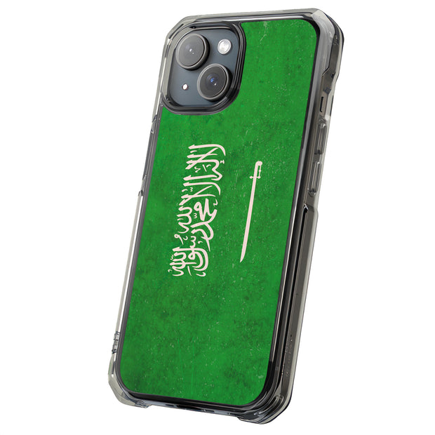 Saudi Arabia 1 Tough Cases For Apple iPhone (17, 16, 15, 14, 13, 12, 11, X, SE, 8, 7/ Air, Plus, Pro, Max, Mini, XR, XS), Print in USA