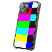 TV Color Bars Tough Cases For Apple iPhone (17, 16, 15, 14, 13, 12, 11, X, SE, 8, 7/ Air, Plus, Pro, Max, Mini, XR, XS), Print in USA