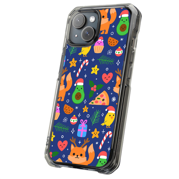 Cute Xmas Tough Cases For Apple iPhone (17, 16, 15, 14, 13, 12, 11, X, SE, 8, 7/ Air, Plus, Pro, Max, Mini, XR, XS), Print in USA
