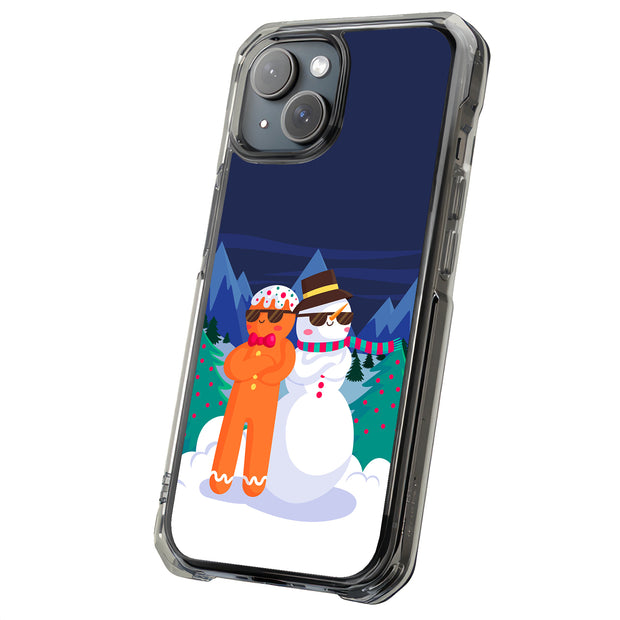 Cool Snowman Tough Cases For Apple iPhone (17, 16, 15, 14, 13, 12, 11, X, SE, 8, 7/ Air, Plus, Pro, Max, Mini, XR, XS), Print in USA