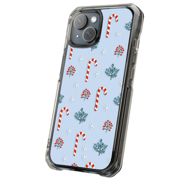 Candy Cane Tough Cases For Apple iPhone (17, 16, 15, 14, 13, 12, 11, X, SE, 8, 7/ Air, Plus, Pro, Max, Mini, XR, XS), Print in USA