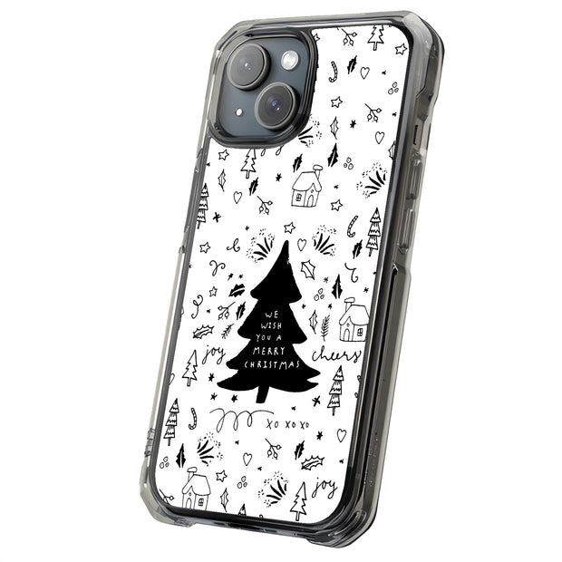 Wish You A Xmas Tough Cases For Apple iPhone (17, 16, 15, 14, 13, 12, 11, X, SE, 8, 7/ Air, Plus, Pro, Max, Mini, XR, XS), Print in USA