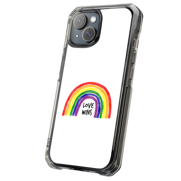 Rainbow Love 1 Tough Cases For Apple iPhone (17, 16, 15, 14, 13, 12, 11, X, SE, 8, 7/ Air, Plus, Pro, Max, Mini, XR, XS), Print in USA