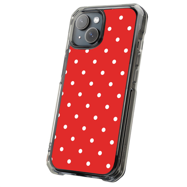 Polka Dot 1 Tough Cases For Apple iPhone (17, 16, 15, 14, 13, 12, 11, X, SE, 8, 7/ Air, Plus, Pro, Max, Mini, XR, XS), Print in USA