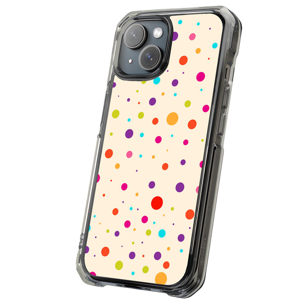Polka Dot 4 Tough Cases For Apple iPhone (17, 16, 15, 14, 13, 12, 11, X, SE, 8, 7/ Air, Plus, Pro, Max, Mini, XR, XS), Print in USA