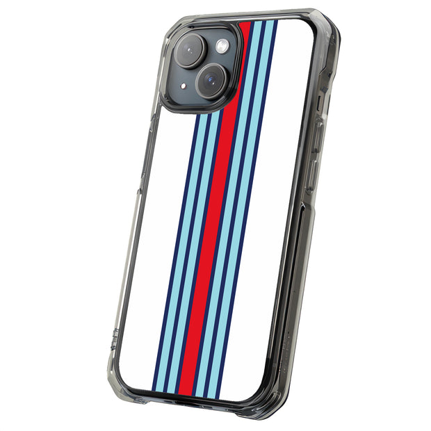 Race Stripe 10 Tough Cases For Apple iPhone (17, 16, 15, 14, 13, 12, 11, X, SE, 8, 7/ Air, Plus, Pro, Max, Mini, XR, XS), Print in USA