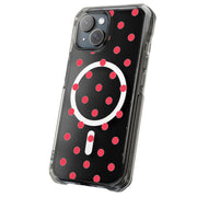 Dots Clear Tough Cases For Apple iPhone (17, 16, 15, 14, 13, 12, 11, X, SE, 8, 7/ Air, Plus, Pro, Max, Mini, XR, XS), Print in USA