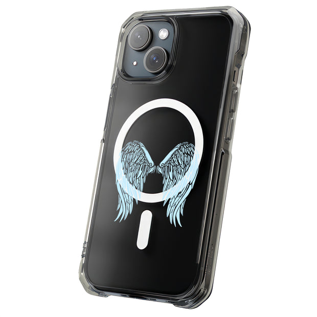 Blue Wings 1 Tough Cases For Apple iPhone (17, 16, 15, 14, 13, 12, 11, X, SE, 8, 7/ Air, Plus, Pro, Max, Mini, XR, XS), Print in USA