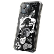 Ghost Collage Tough Cases For Apple iPhone (17, 16, 15, 14, 13, 12, 11, X, SE, 8, 7/ Air, Plus, Pro, Max, Mini, XR, XS), Print in USA