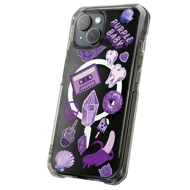 Donut Collage Tough Cases For Apple iPhone (17, 16, 15, 14, 13, 12, 11, X, SE, 8, 7/ Air, Plus, Pro, Max, Mini, XR, XS), Print in USA