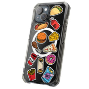 Food Collage Tough Cases For Apple iPhone (17, 16, 15, 14, 13, 12, 11, X, SE, 8, 7/ Air, Plus, Pro, Max, Mini, XR, XS), Print in USA
