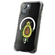 Cat Avocado Tough Cases For Apple iPhone (17, 16, 15, 14, 13, 12, 11, X, SE, 8, 7/ Air, Plus, Pro, Max, Mini, XR, XS), Print in USA