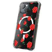 Garden Roses Tough Cases For Apple iPhone (17, 16, 15, 14, 13, 12, 11, X, SE, 8, 7/ Air, Plus, Pro, Max, Mini, XR, XS), Print in USA