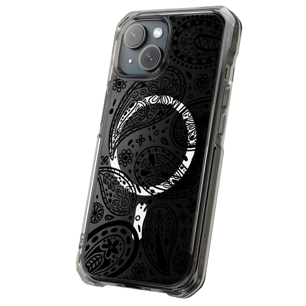 Black Bandana 2 Tough Cases For Apple iPhone (17, 16, 15, 14, 13, 12, 11, X, SE, 8, 7/ Air, Plus, Pro, Max, Mini, XR, XS), Print in USA