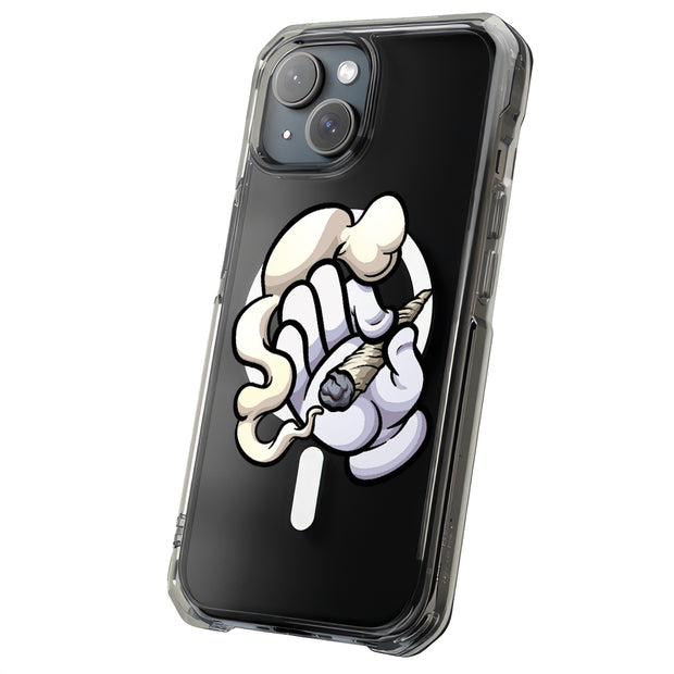 Smoke Hand Tough Cases For Apple iPhone (17, 16, 15, 14, 13, 12, 11, X, SE, 8, 7/ Air, Plus, Pro, Max, Mini, XR, XS), Print in USA