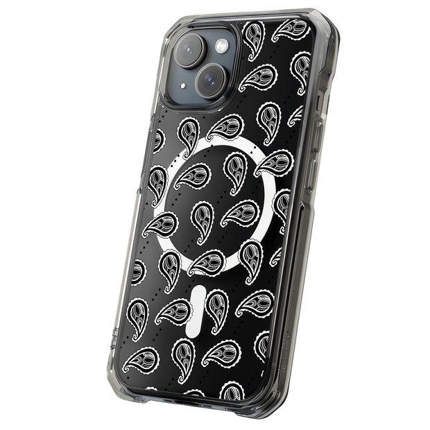 Black Bandana 3 Tough Cases For Apple iPhone (17, 16, 15, 14, 13, 12, 11, X, SE, 8, 7/ Air, Plus, Pro, Max, Mini, XR, XS), Print in USA