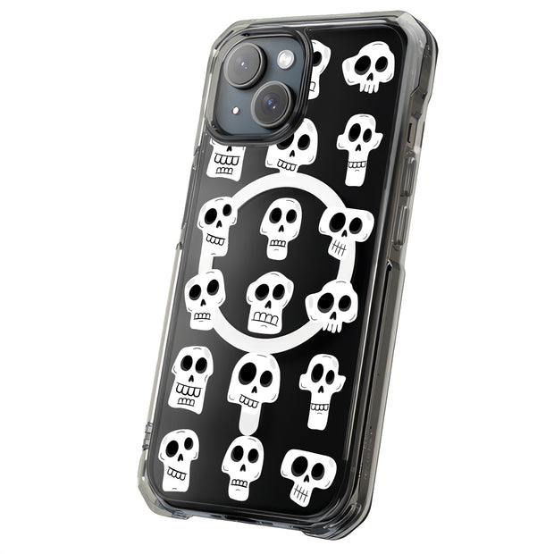 Funny Skull Tough Cases For Apple iPhone (17, 16, 15, 14, 13, 12, 11, X, SE, 8, 7/ Air, Plus, Pro, Max, Mini, XR, XS), Print in USA