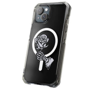 Rose Skeleton Tough Cases For Apple iPhone (17, 16, 15, 14, 13, 12, 11, X, SE, 8, 7/ Air, Plus, Pro, Max, Mini, XR, XS), Print in USA