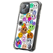 Cute Smile Face Tough Cases For Apple iPhone (17, 16, 15, 14, 13, 12, 11, X, SE, 8, 7/ Air, Plus, Pro, Max, Mini, XR, XS), Print in USA