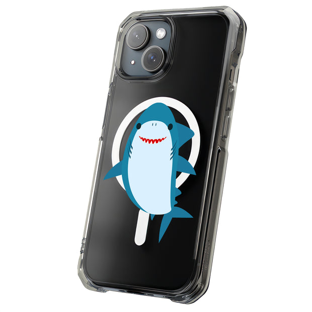 Cute Baby Shark Tough Cases For Apple iPhone (17, 16, 15, 14, 13, 12, 11, X, SE, 8, 7/ Air, Plus, Pro, Max, Mini, XR, XS), Print in USA