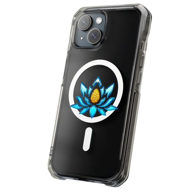 Blue Lotus Tough Cases For Apple iPhone (17, 16, 15, 14, 13, 12, 11, X, SE, 8, 7/ Air, Plus, Pro, Max, Mini, XR, XS), Print in USA