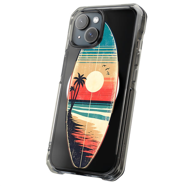 Surf Sunset 1 Tough Cases For Apple iPhone (17, 16, 15, 14, 13, 12, 11, X, SE, 8, 7/ Air, Plus, Pro, Max, Mini, XR, XS), Print in USA