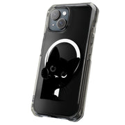 Cute Peek Cat 1 Tough Cases For Apple iPhone (17, 16, 15, 14, 13, 12, 11, X, SE, 8, 7/ Air, Plus, Pro, Max, Mini, XR, XS), Print in USA