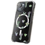 Cacti Pattern Tough Cases For Apple iPhone (17, 16, 15, 14, 13, 12, 11, X, SE, 8, 7/ Air, Plus, Pro, Max, Mini, XR, XS), Print in USA