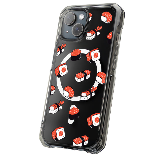 Sushi Sashimi Tough Cases For Apple iPhone (17, 16, 15, 14, 13, 12, 11, X, SE, 8, 7/ Air, Plus, Pro, Max, Mini, XR, XS), Print in USA