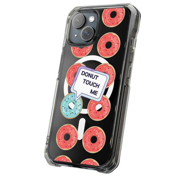 No Touch Donut Tough Cases For Apple iPhone (17, 16, 15, 14, 13, 12, 11, X, SE, 8, 7/ Air, Plus, Pro, Max, Mini, XR, XS), Print in USA