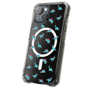 Cute Dinosaur Tough Cases For Apple iPhone (17, 16, 15, 14, 13, 12, 11, X, SE, 8, 7/ Air, Plus, Pro, Max, Mini, XR, XS), Print in USA