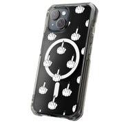 Edgy Finger Clr Tough Cases For Apple iPhone (17, 16, 15, 14, 13, 12, 11, X, SE, 8, 7/ Air, Plus, Pro, Max, Mini, XR, XS), Print in USA