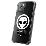 Earth Meh Alien Tough Cases For Apple iPhone (17, 16, 15, 14, 13, 12, 11, X, SE, 8, 7/ Air, Plus, Pro, Max, Mini, XR, XS), Print in USA